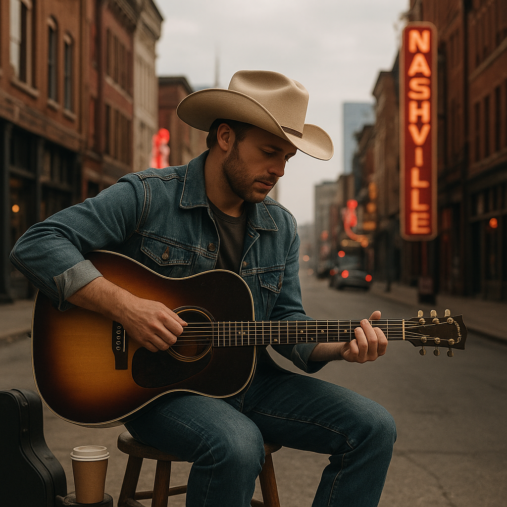 Jak wygląda typowy dzień w Nashville dla muzyka country.