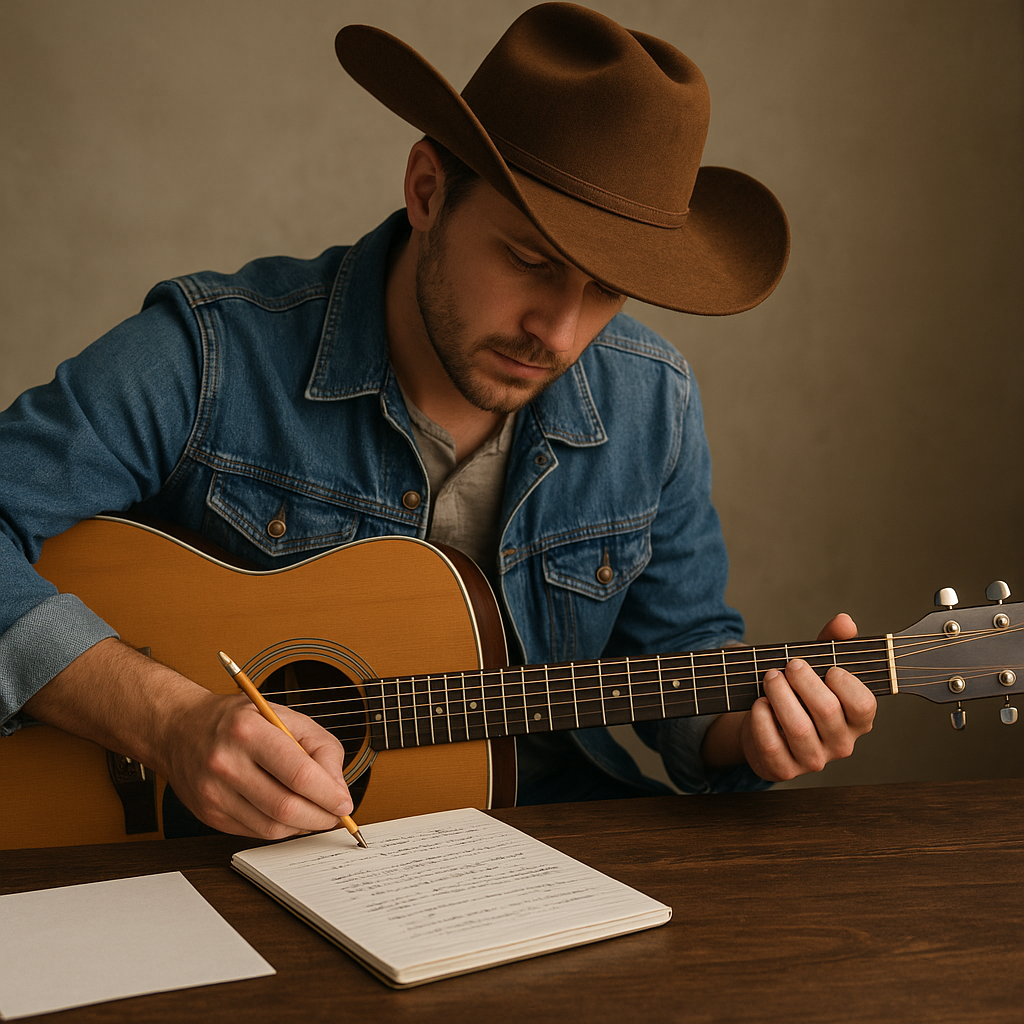 Jak napisać swoją pierwszą piosenkę country – praktyczny poradnik.