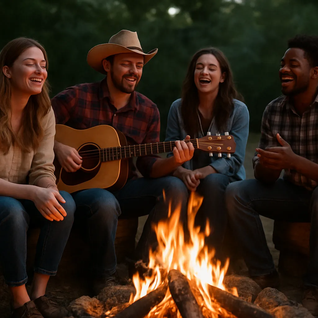 Najlepsze piosenki country do ogniska i wspólnego śpiewania.
