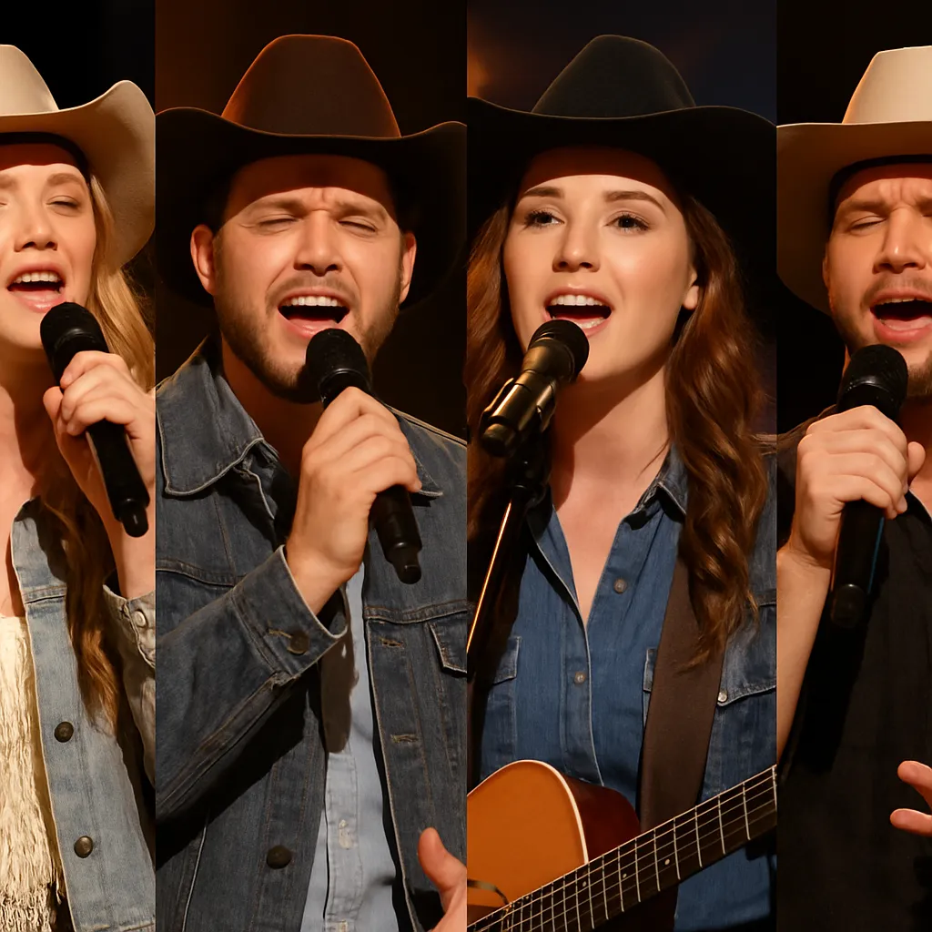 Najlepsze występy country w programach typu „The Voice” i „Idol”.